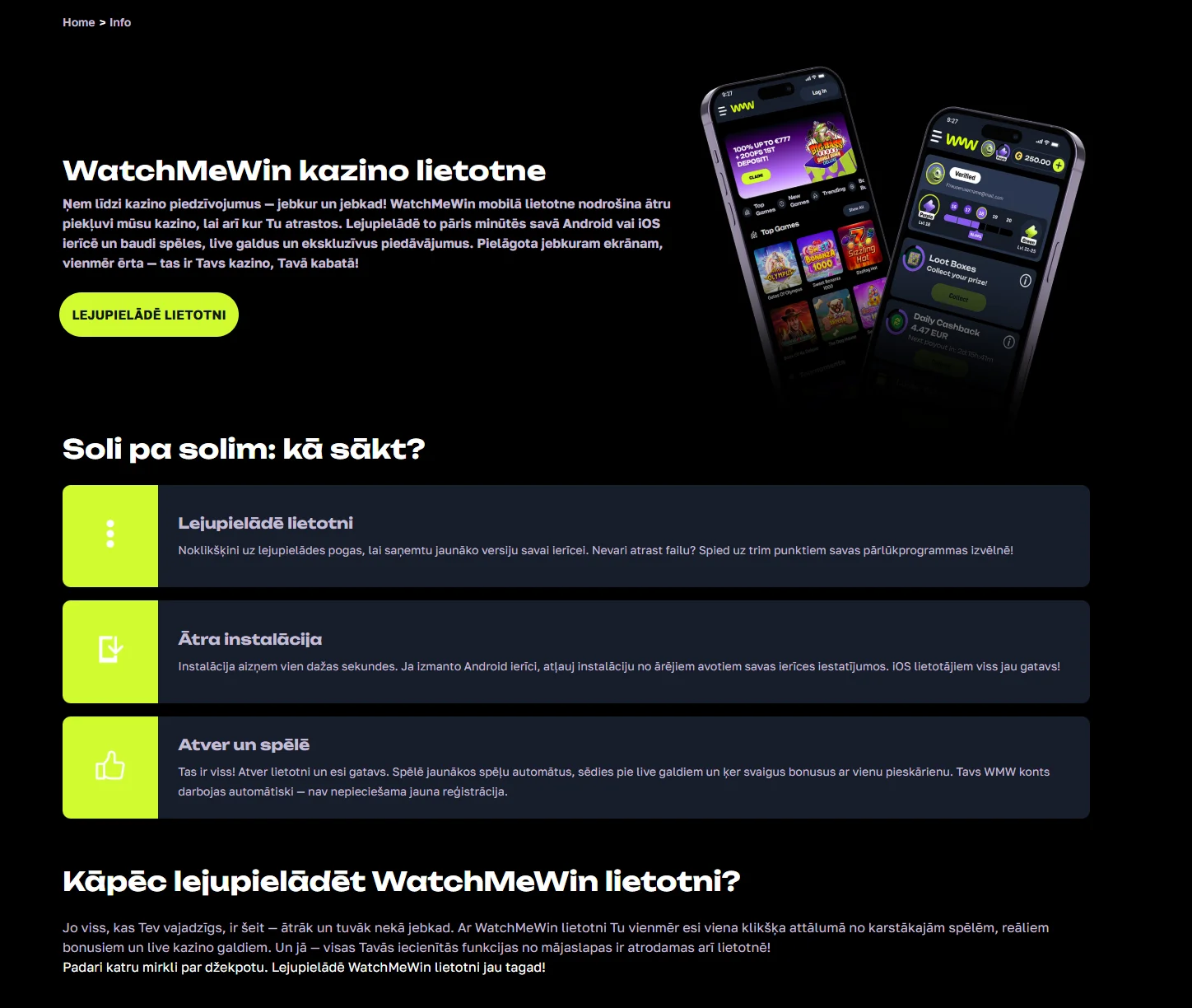 watchmewin aplikacija